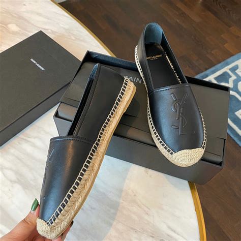 ysl espadrilles black leather|ysl clearance.